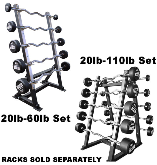 Curl Bar Set (5 to 10 total Barbells)