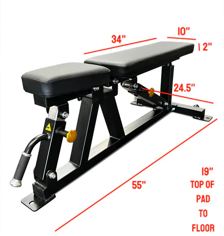 Adjustable Flat Incline Bench PL7328E