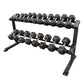 PL7337A 2 Tier 65" Rail Dumbbell Rack