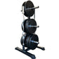 PL7350 Tall Bumper Plate Tree W/ 2 Bar Holders