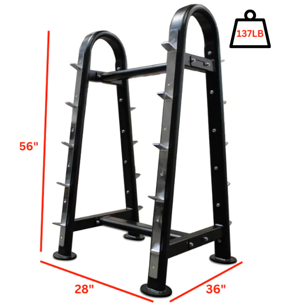 10 Bar Curl Bar Rack PL7336