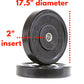 Standard Black Bumper Plates (PAIRS) $1.19/lb