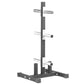 Tall Vertical Bumper Plate Tree with 2 Bar Holders