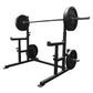 Connected Squat Stands with Built-in Spotter Arms
