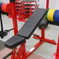 Adjustable Flat Incline Bench w/ Wheels USA
